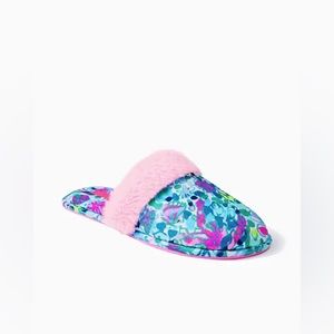 Lilly Pulitzer Clara Velour Slipper NWT Size 7/8